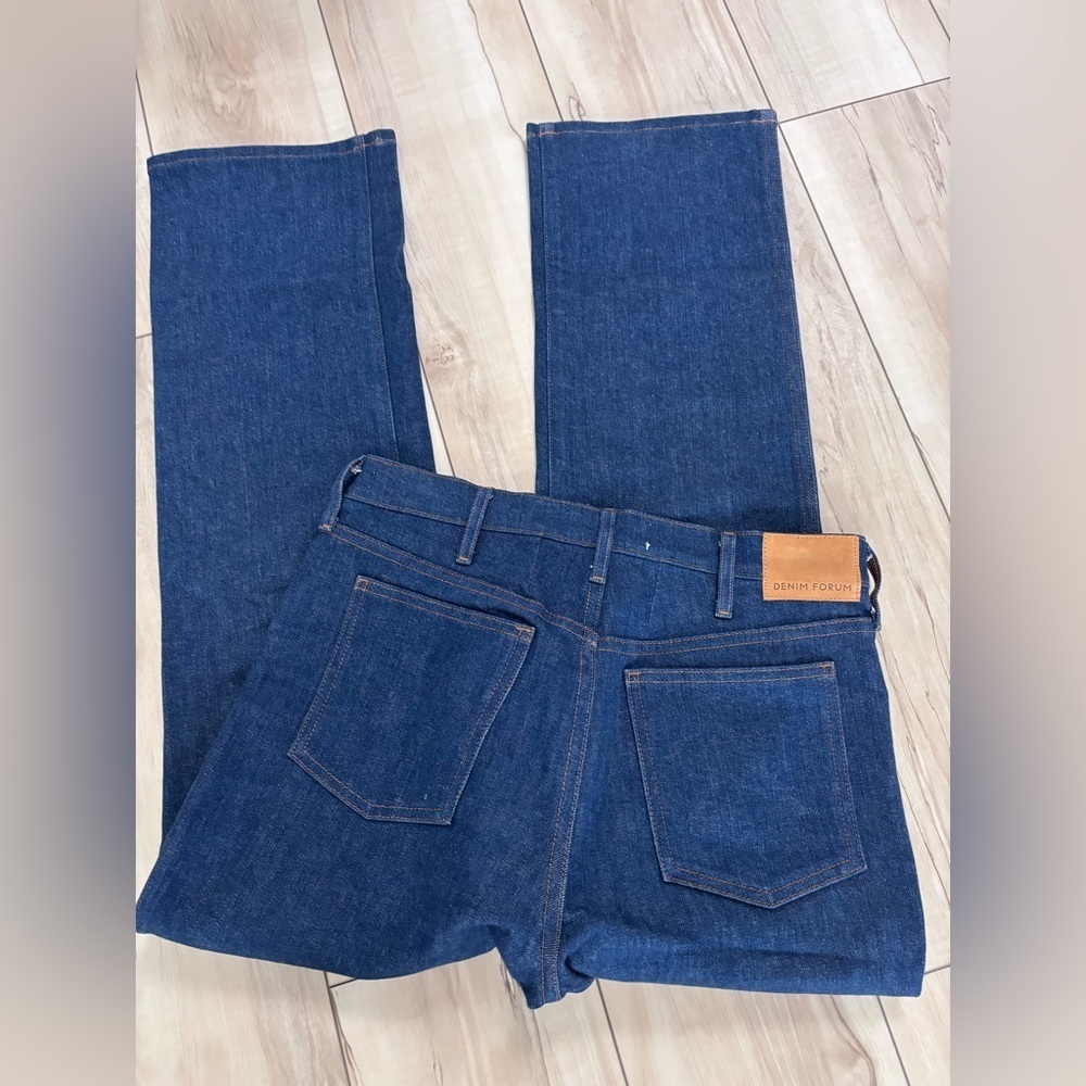Denim Forum Women's Deep Blue Boot Cut Jeans